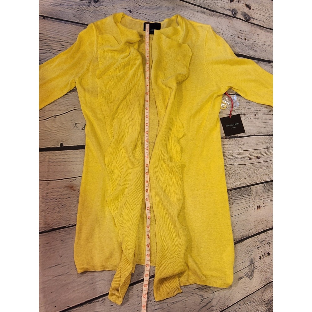 Cynthia Rowley Cardigan Shawl Sweater Linen/Cotton Sz.‎ M NWT - Picture 6 of 9